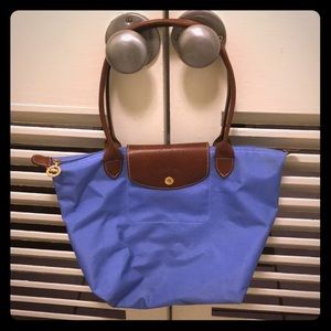 Blue Longchamp Tote